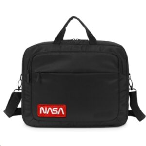 BORSA NB 15.6" ATLANTIS NS-KLM12 MOD. NASA- NERA-VANO INT.PORTA DOC.-TASCA ZIP FRONTALE PORTAOGG.