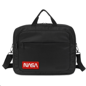 BORSA NB 15.6" ATLANTIS NS-KLM12 MOD. NASA- NERA-VANO INT.PORTA DOC.-TASCA ZIP FRONTALE PORTAOGG.