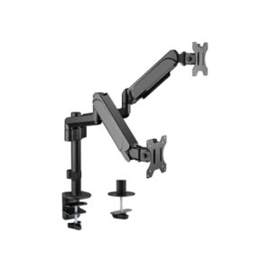 STAFFA X DOPPIO MONITOR DA TAVOLO 17"-32" EQUIP 650133 SUPP.FINO A 9KG - VESA FINO A 100X100 ROTAZIONE 360 -EAN: 4015 FINO:31/03