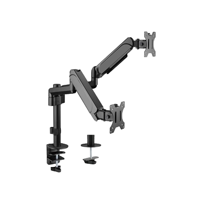 STAFFA X DOPPIO MONITOR DA TAVOLO 17"-32" EQUIP 650133 SUPP.FINO A 9KG - VESA FINO A 100X100 ROTAZIONE 360 -EAN: 4015 FINO:31/03