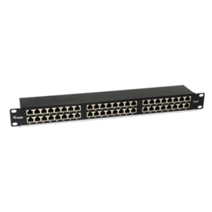 PATCH PANEL 48-PORTE KEYSTONE CAT.6 EQUIP 326449 1U 19" - NERO - EAN:4015867207154