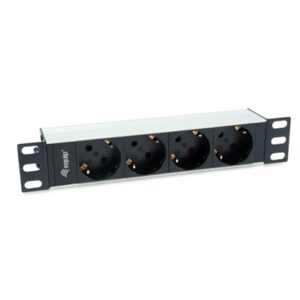 STRISCIA MULTIPRESA TEDESCA 4P EQUIP 333311 PER RACK 10"-EAN: 4015867223093