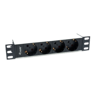 STRISCIA MULTIPRESA TEDESCA 4P EQUIP 333311 PER RACK 10"-EAN: 4015867223093