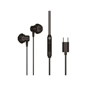 AURICOLARI USB-C ERGONOMICI CONCEPTRONIC BRENDAN04B NERI-CAVO DA 1.2MT-TELECOMANDO IN LINEA PER CHIAMATE,MUSICA,CONTROLLO VOLUME