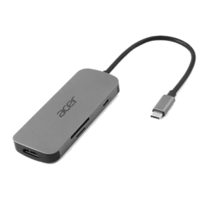 ACER 7IN1 TYPE C DONGLE HP.DSCAB.018 1XTYPEC, 1XHDMI 4K60, 3XUSB3.2, 1XD/TF, 1XPD SILVER 2Y FINO:31/03
