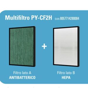 MULTIFILTRO PURIFY PY-CF2H PER SERIE C: COMPRENDENTE FILTRO HEPA + FILTRO ANTIBATTERICO
