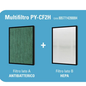 MULTIFILTRO PURIFY PY-CF2H PER SERIE C: COMPRENDENTE FILTRO HEPA + FILTRO ANTIBATTERICO
