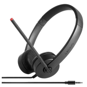 CUFFIE+MICROFONO LENOVO 4XD0K25030 ANALOGICHE BLACK CAVO 1,2MT 0,11KG PLUG-AND-PLAY FINO:31/03