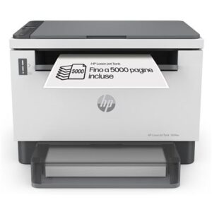 STAMPANTE HP MFC LASERJET TANK 1604W 381L0A A4 3IN1 22PPM 64MB WIFI USB 600DPI 1Y TONER RICARICABILE FINO A 5.000PAGFINO:31/03