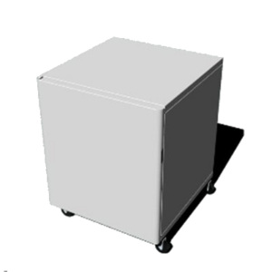 MOBILETTO B9000 PER STAMPANTI BROTHER MFC-L9570CDW/MFC-L9577CDW IN METALLO CON RUOTE