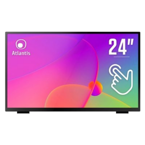 MONITOR TOUCH ATLANTIS MULTIMEDIALE 24" (23.8") A05-T24A-VHDM 10 TOCCHI OD 8MS/TYP 16MS,CONT.3000:1 FULL HD 1080P -FR FINO:31/03