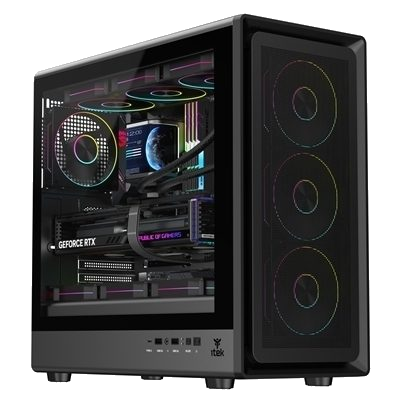 CABINET ITEK MESHCORE 36B - GAMING TOWER, ATX, 4X12CM ARGB FAN, 2XUSB3, TYPE-C, TEMP GLASS SIDE PANEL (ITGCAMC36B) FINO:31/03