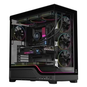 CABINET ITEK SHOWBUI WAVE 82B - GAMING TOWER, ATX, 4X12CM ARGB FAN, 2XUSB3, TYPE-C, DARKER GLASS SIDEFRONT PANEL (ITG FINO:31/03