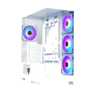 CABINET ITEK SHOWBUI 45W - GAMING TOWER, ATX, 4X12CM ARGB, 2XUSB3, TYPE-C, SIDE+FRONTPANEL TEMP GLASS, WHITE (ITGCA FINO:31/03