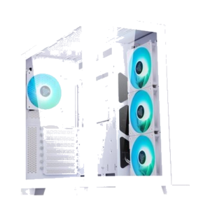CABINET ITEK DARK CAVE - GAMING TOWER, ATX, 4X12CM ARGB FAN, 2XUSB3, TYPE-C, SIDEFRONT PANEL TEMP GLASS, WHITE (ITG FINO:31/03