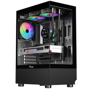 CABINET ITEK SHOWBUI 33B - GAMING MIDDLE TOWER ATX, 12CM ARGB FAN,USB3, SIDE+FRONT PANEL TEMPGLASS ( ITGCASB33B)