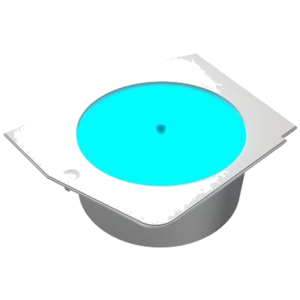 PIATTAFORMA LUMINOSA ROTANTE PER CABINET FV270 BIANCO