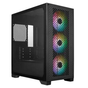 CABINET ATX MINI TOWER COOLER MASTER E301-KGNN-S00 ELITE 301 NERO MATX/ITX 1X3.5 2X2.5 3X120MM-FAN ARGB USB-C FINESTRA LATERALE