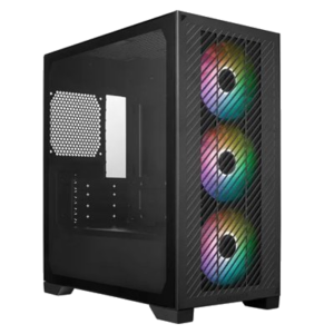 CABINET ATX MINI TOWER COOLER MASTER E301-KGNN-S00 ELITE 301 NERO MATX/ITX 1X3.5 2X2.5 3X120MM-FAN ARGB USB-C FINESTRA LATERALE