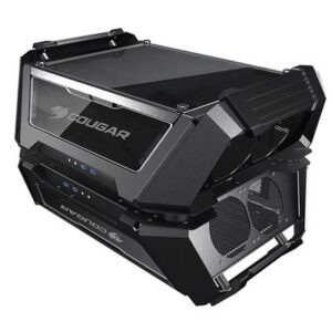 CABINET DUAL TOWER COUGAR 105LMT0004 GEMINI X NERO 423X635X525MM 8SLOT 4X3,5" 4X2,5" VETRO LATERALE