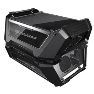 CABINET DUAL TOWER COUGAR 105LMT0004 GEMINI X NERO 423X635X525MM 8SLOT 4X3,5" 4X2,5" VETRO LATERALE