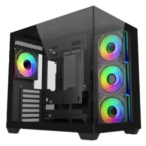 CABINET ATX MIDI TOWER COOLER MASTER E681-KHNN-S00 ELITE 681 BLACK ATX 1X3.5 2X2.5 2XUSB3.0 4X120MM-ARGB NOALIM VETRO LATERALE