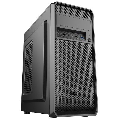 CABINET ITEK PRIME DARK - MIDDLE TOWER, ATX, 2X5.25, 2X3.5, 1XUSB3.0 2XUSB2.0, 1X12CM FAN, ALIM 500W (ITOCPR10D) FINO:31/03