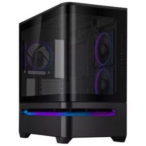 CABINET ATX SMALL TOWER ASUS PRIME AP202TG ARGB BLACK MICROATX-MINIITX 2X2,5/3,5COMBO-BAY 4XSLOT-ESP. NO ALIM. 90DC00P0-B19000