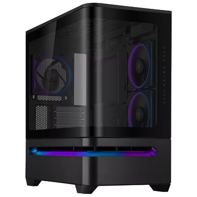 CABINET ATX SMALL TOWER ASUS PRIME AP202TG ARGB BLACK MICROATX-MINIITX 2X2,5/3,5COMBO-BAY 4XSLOT-ESP. NO ALIM. 90DC00P0-B19000