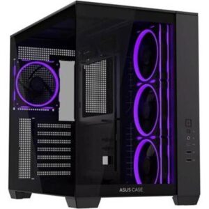 CABINET ATX MIDI TOWER ASUS A32 PLUS TG ARGB BLACK ATX 2X3,5" O 3X2,5"-BAY 7XSLOT-ESP. NO-ALIM. 285X410X435MM F90DC00S0-B19000