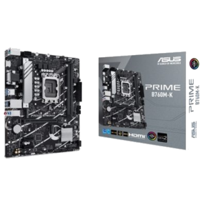 MB ASUS PRIME B760M-K B760 LGA1700 2XDDR5DC-8000O.C. 1XPCIE4.0X16 HDMI VGA 4XSATA3R M.2 USB3.2 MATX 90MB1FI0-M0EAY0 FINO:31/03