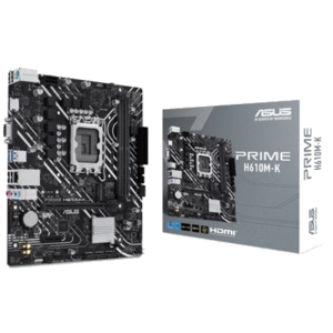 MB ASUS PRIME H610M-K H610 LGA1700 2XDDR5DC-5600HDMI VGA 1XPCIE4.0X16 4XSATA3 M2 GBLAN USB3.2 MATX 90MB1GA0-M0EAY0 FINO:31/03