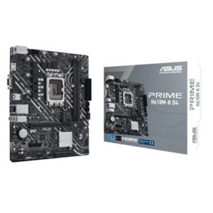 MB ASUS PRIME H610M-K D4 H610 LGA1700 2XDDR4DC-3200HDMI D-SUB 1XPCIE4.0X16 4XSATA3 M2 GBLAN USB3.2 MATX90MB1A10-M FINO:31/03
