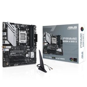 MB ASUS PRIME B650M-A WIFI II B650 AM5 4XDDR5DC-6400(OC) DP HDMI D-SUB 1XPCIE4.0X16 4XSATA3 M.2 WIFI USB3.2 MATX 90MB FINO:31/03