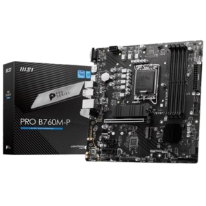 MB MSI PRO B760M-P LGA1700 4XDDR5DC-6800O.C. 1XHDMI 1XDP 1XPCIE4.0X16 2XM.2 4XSATA3R GBLAN USB3.2 MATX