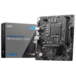 MB MSI PRO H610M-E DDR4 LGA1700 2XDDR4DC-3200 1XHDMI 1XPCIE4.0X16 1XM.2 4XSATA3 GBLAN USB3.2 MATX FINO:03/04