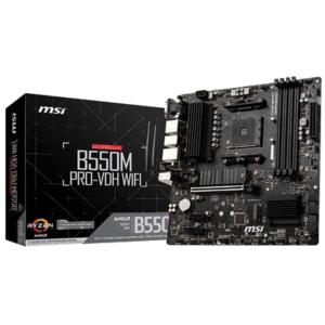 MB MSI B550M PRO-VDH WIFI AM4 4XDDR4DC-4400 1XHDMI 1XDP 1XPCIE4.0X16 2XM.2 4XSATA3R GBLAN USB3.2 WIFI MATX