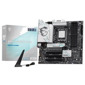 MB MSI B860M GAMING PLUS WIFI LGA1851 4XDDR5DC-8600O.C. 1XHDMI 1XDP 1XPCIE5.0X16 3XM.2 4XSATA3R USB3.2 GBLAN WIFI-7 BT MATX