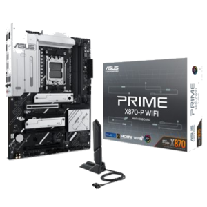 MB ASUS PRIME X870-P WIFI X870 AM5 4XDDR5DC-8000(OC) HDMI 1XPCIE5.0X16 2XSATA3 4XM.2 WIFI-7 BT USB4 ATX 90MB1IS0-M0EA FINO:31/03