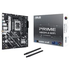 MB ASUS PRIME H810M-A WIFI H810 LGA1851 2XDDR5DC-6400HDMI DP 1XPCIE4.0X16 2XM.2 4XSATA3WIFI BT USB MATX 90MB1KJ0-M0EA FINO:31/03
