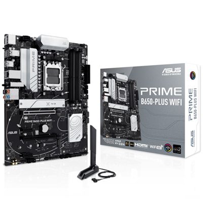 MB ASUS PRIME B650-PLUS WIFI B650 AM5 4XDDR5DC-7600(OC) DP HDMI 1XPCIE4.0X16 4XSATA3 2XM.2 USB3.2 WIFI BT ATX 90MB1KP0-M0EAY0