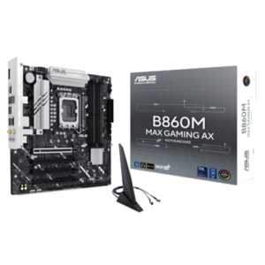 MB ASUS B860M MAX GAMING AX B860 LGA1851 4XDDR5DC-8666(OC) DP 1XPCIE5.0X16 4XSATA3 3XM.2 WIFI6 BT MATX 90MB1JZ0-M0EAY FINO:31/03