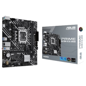 MB ASUS PRIME H610M-K D4 ARGB H610 LGA1700 2XDDR4DC-3200HDMI 1XPCIE4.0X16 4XSATA3 M2 GBLAN USB3.2 AURA MATX 90MB1HN FINO:31/03