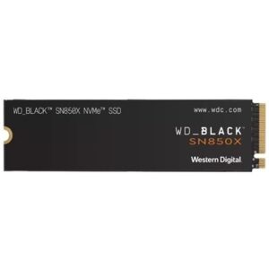 SSD-SOLID STATE DISK M.2(2280) NVME 2000GB(2TB) PCIE4.0X4 WD BLACK SN850X WDS200T2X0E READ:7300MB/S-WRITE:6600MB/S