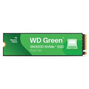 SSD-SOLID STATE DISK M.2(2280) NVME 1000GB(1TB) PCIE4.0X4 WD GREEN SN3000 WDS100T4G0E-00CPS0 READ:5000MB/S-WRITE:4200MB/S