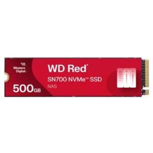 SSD-SOLID STATE DISK M.2(2280) NVME500GB PCIE3.0X4 WD RED SN700 WDS500G1R0C-68BDK0 PER NAS READ:3430MB/S-WRITE:2600MB/S