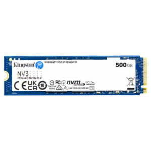 SSD-SOLID STATE DISK M.2(2280) NVME 500GB PCIE4.0X4 KINGSTON SNV3S/500G READ:5000MB/S-WRITE:3000MB/S