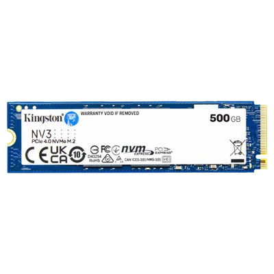 SSD-SOLID STATE DISK M.2(2280) NVME 500GB PCIE4.0X4 KINGSTON SNV3S/500G READ:5000MB/S-WRITE:3000MB/S