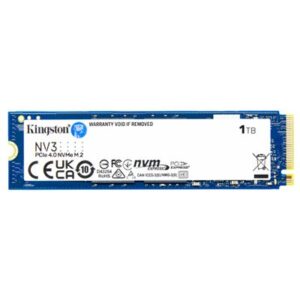 SSD-SOLID STATE DISK M.2(2280) NVME 1000GB (1TB) PCIE4.0X4 KINGSTON SNV3S/1000G READ:6000MB/S-WRITE:4000MB/S