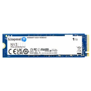 SSD-SOLID STATE DISK M.2(2280) NVME 1000GB (1TB) PCIE4.0X4 KINGSTON SNV3S/1000G READ:6000MB/S-WRITE:4000MB/S